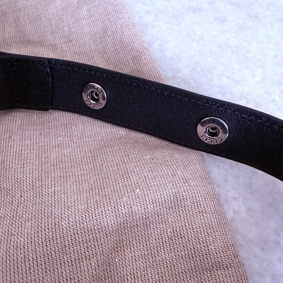 Gucci 760710 Blondie Mini Cylinder Shoulder Bag Black Leather - Picture 5 of 15